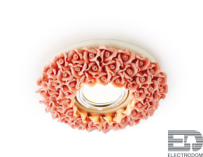 Встраиваемый потолочный точечный светильник D5505 PI розовый керамика - цена и фото