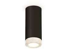 Комплект накладного светильника с композитным хрусталем XS7443010 SBK/CL черный песок/прозрачный MR16 GU5.3 (C7443, N7191) - цена и фото