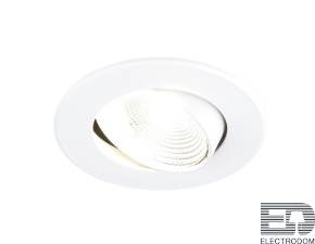 Встраиваемый потолочный светодиодный светильник S480 W 4200K белый 5W - цена и фото