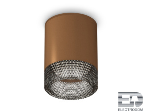 Комплект накладного светильника с композитным хрусталем XS6304022 SCF/BK кофе песок/тонированный MR16 GU5.3 (C6304, N6151) - цена и фото