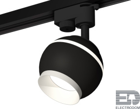 Комплект трекового однофазного светильника с подсветкой XT1102001 SBK/SWH черный песок/белый песок GU5.3 LED 3W 4200K (A2521, C1102, N7030) - цена и фото