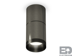 Комплект накладного светильника XS6303020 DCH/PBK черный хром/черный полированный MR16 GU5.3 (C6303, A2061, N6131) - цена и фото