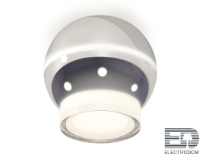 Комплект накладного светильника с дополнительной подсветкой XS1104031 PSL/FR серебро полированное/белый матовый MR16 GU5.3 LED 3W 4200K (C1104, N7160) - цена и фото