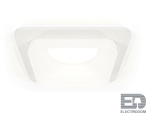 Комплект встраиваемого светильника с акрилом XC7901013 SWH/FR белый песок/белый матовый MR16 GU5.3 (C7901, N7755) - цена и фото