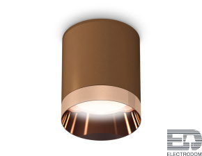 Комплект накладного светильника XS6304012 SCF/PPG кофе песок/золото розовое полированное MR16 GU5.3 (C6304, N6135) - цена и фото
