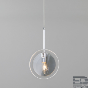 Подвесной светильник со стеклянным плафоном Eurosvet Gallo 50121/1 белый - цена и фото