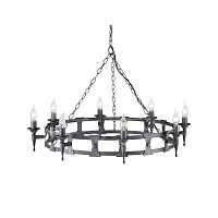 Подвесная люстра Elstead Lighting SAXON SAX8-BLK-SIL - цена и фото