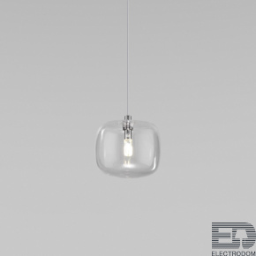 Eurosvet Подвесной светильник со стеклянным плафоном 50128/1 хром - цена и фото