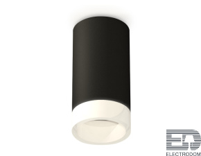 Комплект накладного светильника с акрилом XS6323041 SBK/FR черный песок/белый матовый MR16 GU5.3 (C6323, N6248) - цена и фото