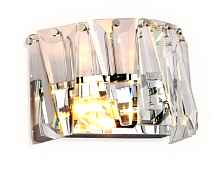 Настенный светильник с хрусталем TR5175 CH/CL хром/прозрачный E14 max 40W 275*165*155 - цена и фото