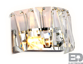 Настенный светильник с хрусталем TR5175 CH/CL хром/прозрачный E14 max 40W 275*165*155 - цена и фото