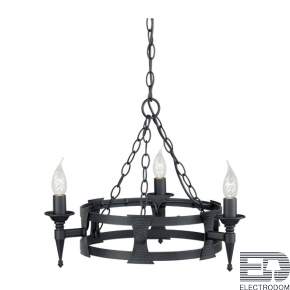 Подвесная люстра Elstead Lighting SAXON SAX3-BLK - цена и фото