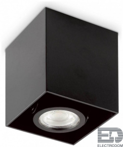 Потолочный светильник Ideal Lux Mood PL1 D09 Square Nero 243948 - цена и фото