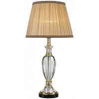 Настольная лампа Wertmark WE702.01.304 Tulia E27 60 Вт золото, бежевый - цена и фото