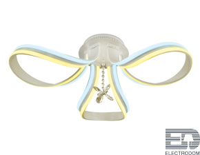 Потолочный светодиодный светильник с пультом FL150/3 WH белый 120W 700*700*270 (ПДУ РАДИО 2.4) - цена и фото