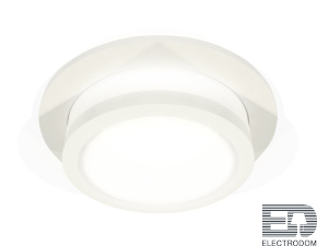 Комплект встраиваемого светильника с акрилом XC7621041 SWH/FR белый песок/белый матовый MR16 GU5.3 (C7621, N7120) - цена и фото