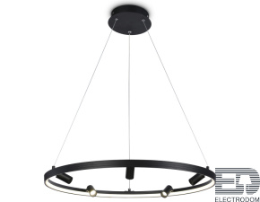 Подвесной светодиодный светильник с пультом FL5289/1+5 BK Line - цена и фото