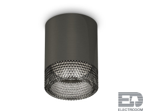 Комплект накладного светильника с композитным хрусталем XS6303003 DCH/BK черный хром/тонированный MR16 GU5.3 (C6303, N6151) - цена и фото