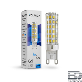 Лампа светодиодная Voltega G9 7W 4000К прозрачная VG9-K3G9cold7W 7188 - цена и фото
