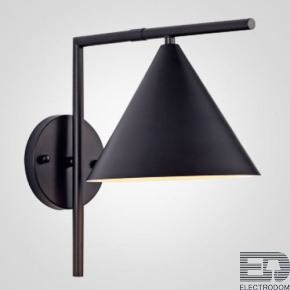 Бра Флос Captain Flint Cone Wall Light Черный ImperiumLoft - цена и фото