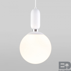 Подвесной светильник со стеклянным плафоном Eurosvet Bubble 50197/1 белый - цена и фото