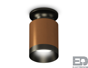 Комплект накладного светильника XS6304111 SCF/PBK кофе песок/черный полированный MR16 GU5.3 (N6902, C6304, N6131) - цена и фото