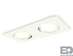Комплект встраиваемого поворотного светильника XC7905010 SWH белый песок MR16 GU5.3 (C7905, N7710) - цена и фото