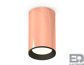 Комплект накладного светильника XS6326002 PPG/SBK золото розовое полированное/черный песок MR16 GU5.3 (C6326, N6102) - цена и фото