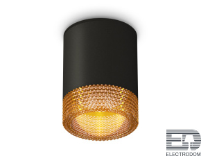 Комплект накладного светильника с композитным хрусталем XS6302044 SBK/CF черный песок/кофе MR16 GU5.3 (C6302, N6154) - цена и фото