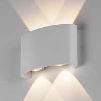 Уличный настенный светодиодный светильник Elektrostandart 1555 TECHNO LED серый - цена и фото