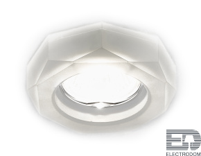 Встраиваемый точечный светильник D9120 W хром/матовое стекло MR16 H25 D90 mm - цена и фото