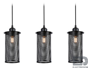 Подвесной светильник в стиле лофт TR8164/3 BK Traditional - цена и фото
