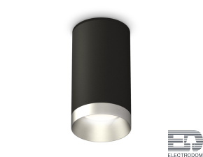 Комплект накладного светильника XS6323023 SBK/MCH черный песок/хром матовый MR16 GU5.3 (C6323, N6133) - цена и фото