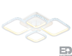 Потолочный светодиодный светильник с пультом<br /FA9541/2+2 WH белый 108W(ПДУ РАДИО 2.4G) - цена и фото