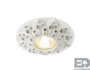 Встраиваемый точечный светильник D4455 W белый - цена и фото