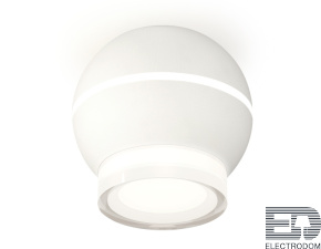 Комплект накладного светильника с дополнительной подсветкой XS1101042 SWH/FR/CL белый песок/белый матовый/прозрачный MR16 GU5.3 LED 3W 4200K (C1101, N7160) - цена и фото