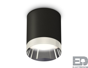 Комплект накладного светильника XS6302022 SBK/PSL черный песок/серебро полированное MR16 GU5.3 (C6302, N6132) - цена и фото