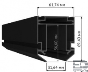 ST LUCE ST015.129.02 Профиль для монтажа SKYLINE 220 в натяжной ПВХ потолок (S25) ST-Luce Длина 2 000мм - цена и фото