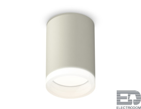 Комплект накладного светильника с акрилом XS6314040 SGR/FR серый песок/белый матовый MR16 GU5.3 (C6314, N6245) - цена и фото