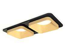 Комплект встраиваемого светильника XC7906004 SBK/SGD черный песок/золото песок MR16 GU5.3 (C7904, N7704) - цена и фото