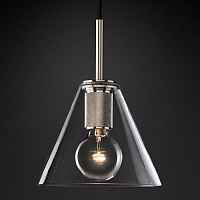 Подвесной светильник RH Utilitaire Funnel Pendant Silver ImperiumLoft - цена и фото