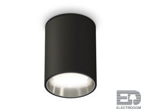 Комплект накладного светильника XS6313022 SBK/PSL черный песок/серебро полированное MR16 GU5.3 (C6313, N6112) - цена и фото