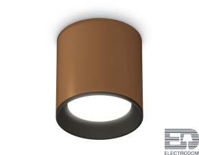 Комплект накладного светильника с композитным хрусталем XS6304001 SCF/SBK кофе песок/черный песок MR16 GU5.3 (C6304, N6102) - цена и фото