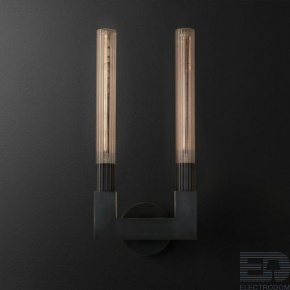 Бра RH CANNELLE wall lamp DOUBLE Sconces Black ImperiumLoft - цена и фото