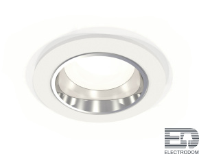 Комплект встраиваемого светильника XC6512003 SWH/PSL белый песок/серебро полированное MR16 GU5.3 (C6512, N6112) - цена и фото