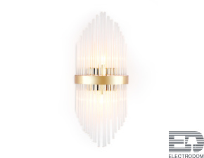 Настенный светильник с хрусталем TR5372/2 GD/CL золото/прозрачный G9/2 max 40W 500*200*100 - цена и фото