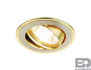 Встраиваемый точечный светильник 104A SN/G сатин никель/золото MR16 - цена и фото
