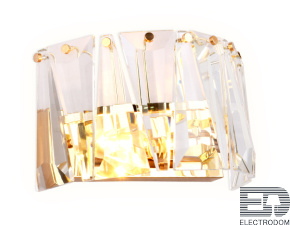 Настенный светильник с хрусталем TR5176 GD/CL золото/прозрачный E14 max 40W 275*165*155 - цена и фото