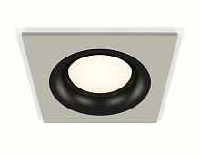 Комплект встраиваемого светильника XC7633002 SGR/PBK серый песок/черный полированный MR16 GU5.3 (C7633, N7011) - цена и фото