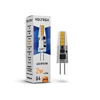 Лампа светодиодная Voltega G4 2W 2800K прозрачная VG9-K1G4warm2W-12 7142 - цена и фото